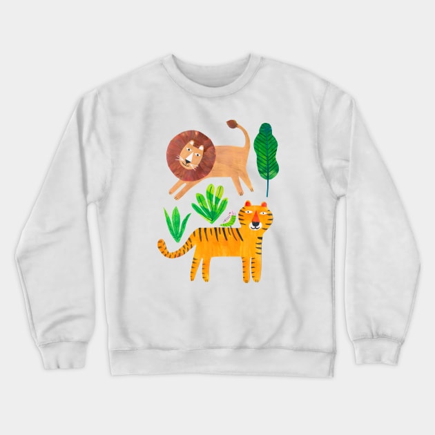 Wild animals Crewneck Sweatshirt by Tracey English